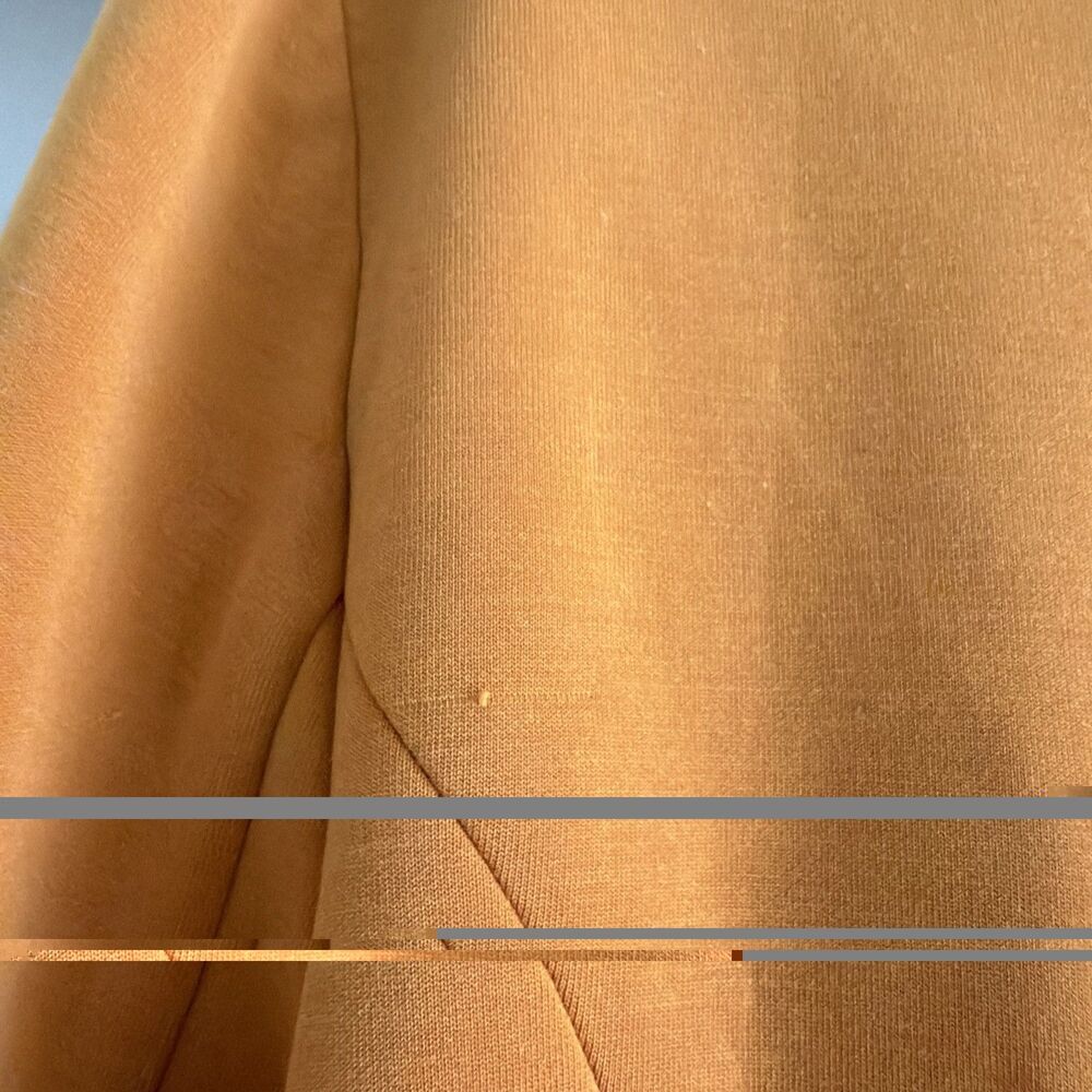Skies Are Blue Mustard Yellow Open Front Blazer - Size L - Picture 9 of 9
